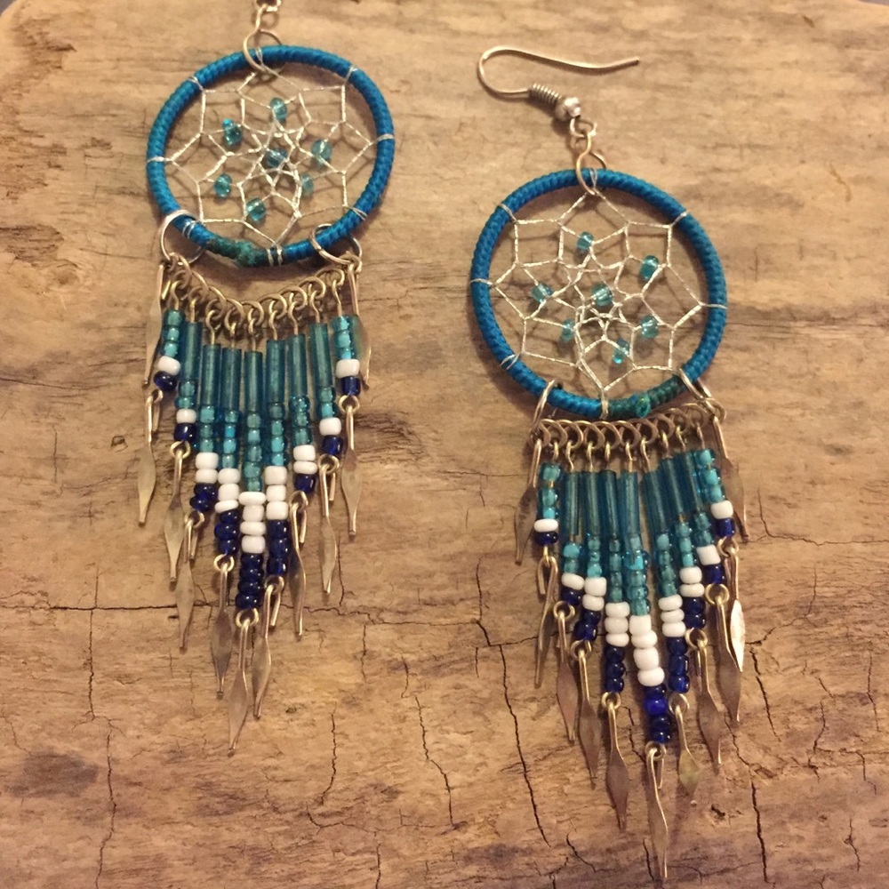 COPY - Dream Catcher earrings turquoise